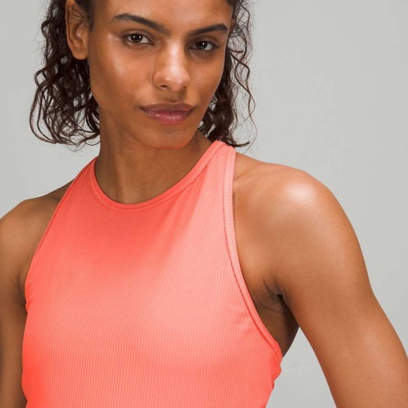 Lululemon Base Pace Ribbed Tank Top in Raspberry Cream - Picture 3 of 8